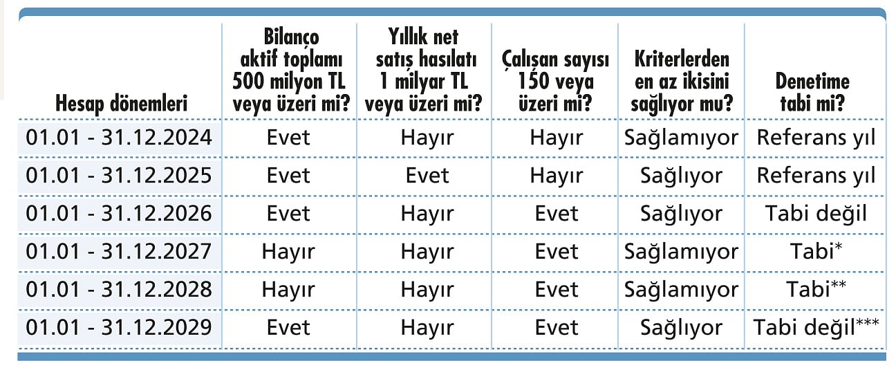 Şirketiniz bağımsız denetime tabi mi?-1