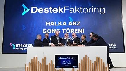 Borsa İstanbul'da gong Destek Finans Faktoring için çaldı