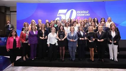 En güçlü 50 kadın CEO ödüllerini aldı
