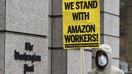 Jeff Bezos'a protesto şoku