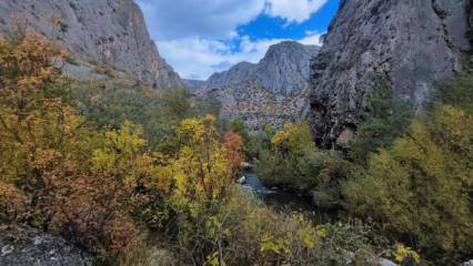 Gizli cennet sonbahar renklerine büründü