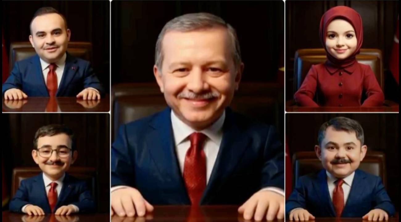 Bakan Kacır, Cumhurbaşkanı Erdoğan ve kabine üyelerinin yapay zekayla oluşturulan görüntülerini paylaştı