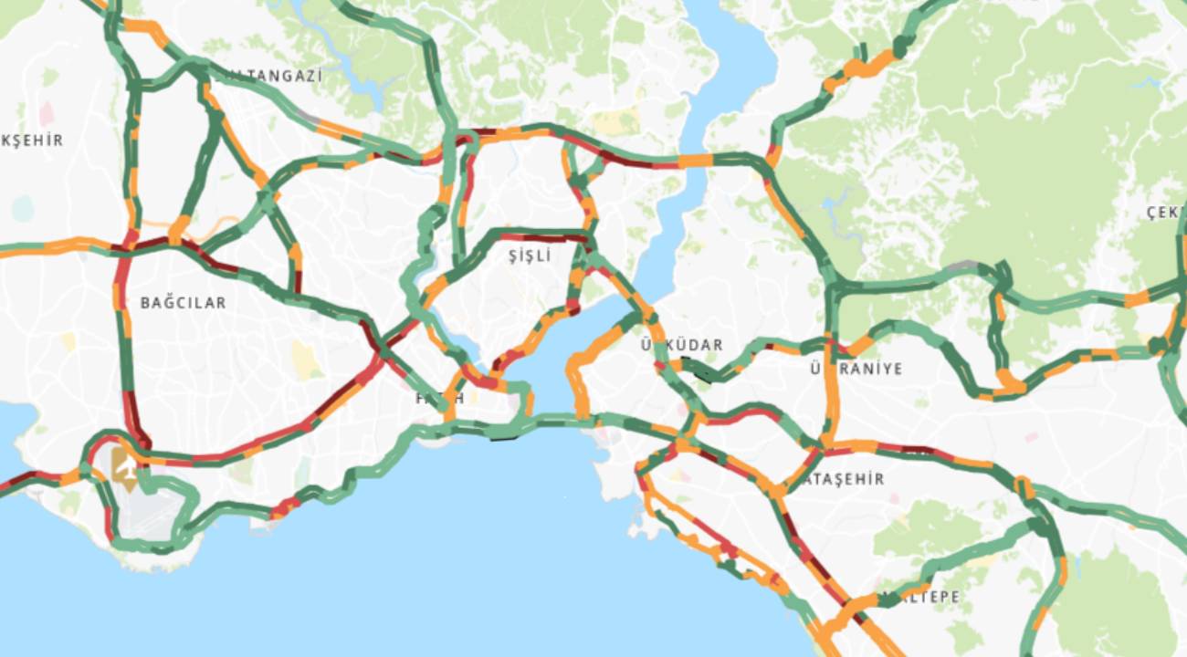 İstanbul'da trafik yüzde 70 seviyesini geçti