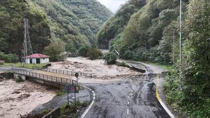 Artvin'de sağanak yağış sele neden oldu
