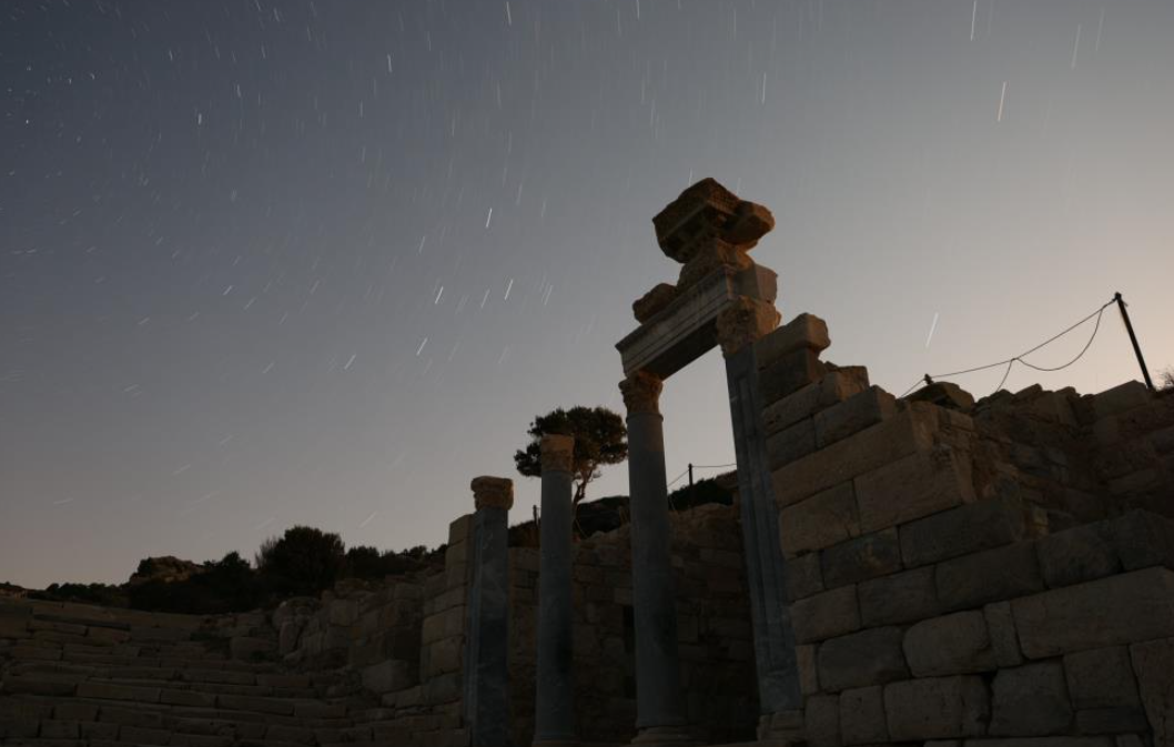 Knidos Antik Kenti'nde Perseid meteor yağmuru büyüledi-1
