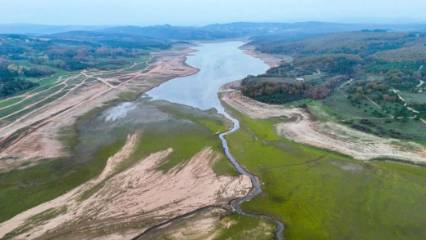İstanbul barajları alarm veriyor... Kuraklığın boyutu havadan görüntülendi