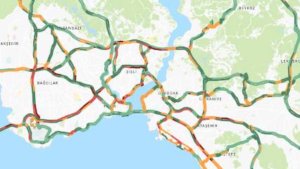 İstanbul'da trafik yüzde 70 seviyesini geçti