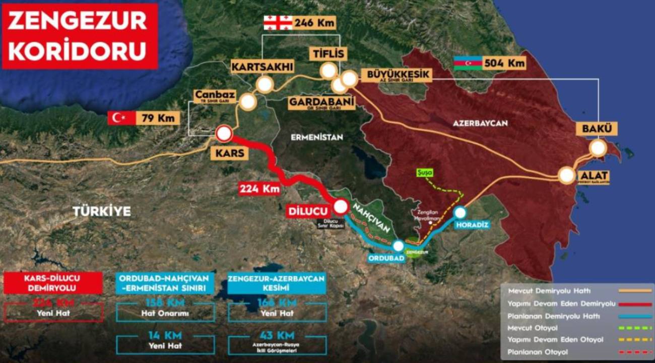 Pekin'den Londra'ya kesintisiz bağlantı: Zengezur Koridoru
