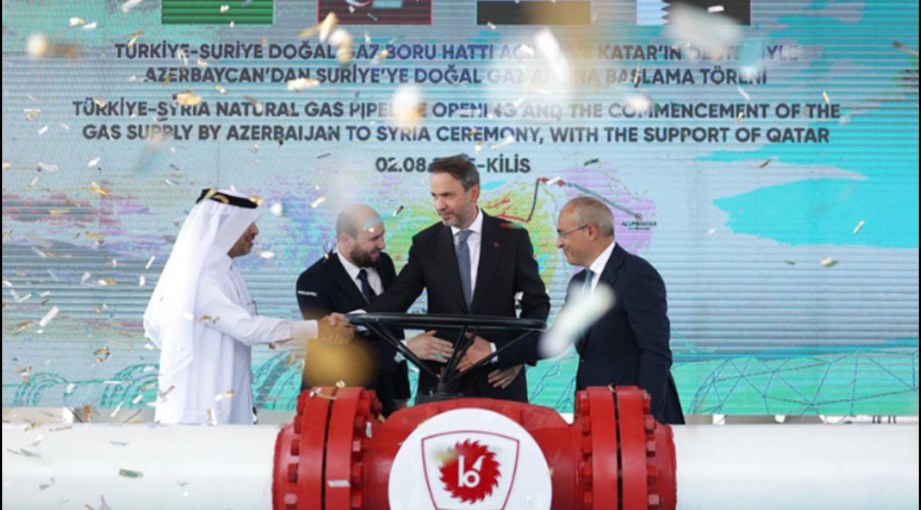 Türkiye'den Suriye'ye ilk gaz akışı başladı
