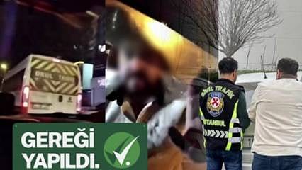 İstanbul'da kafasıyla araç camını kırarak sürücüye saldıran kişi yakalandı