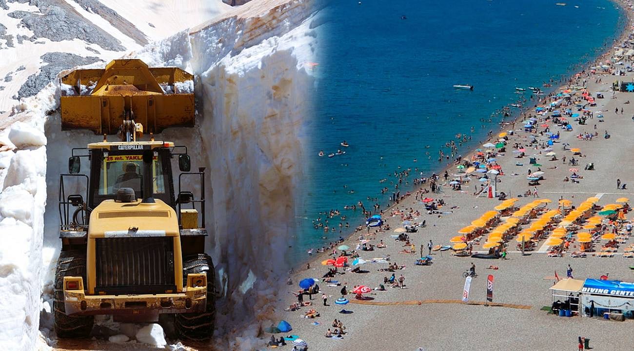 Sahilde 35 derece sıcaklıkta deniz keyfi, yaylada 10 metre k