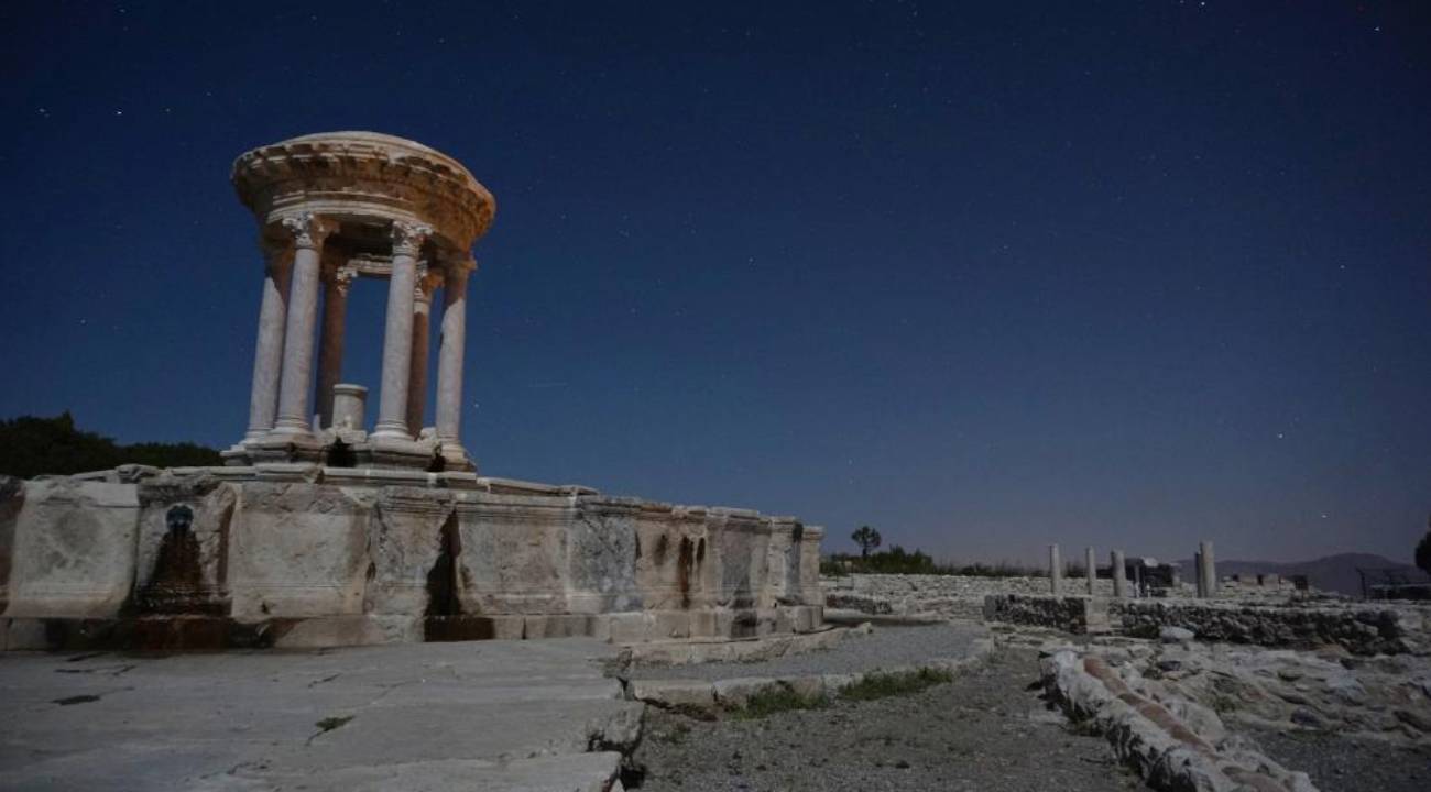 'Gladyatörler şehri'nde görsel şölen yaşandı