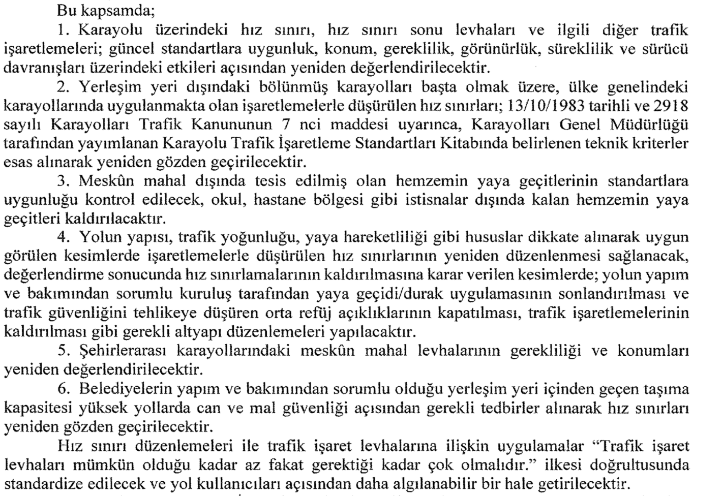Karayollarında hız sınırları için yeni düzenleme: Tabelalar değişecek-1