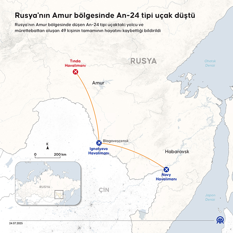 Rusya'da uçak düştü: 49 kişiyi taşıyordu-1