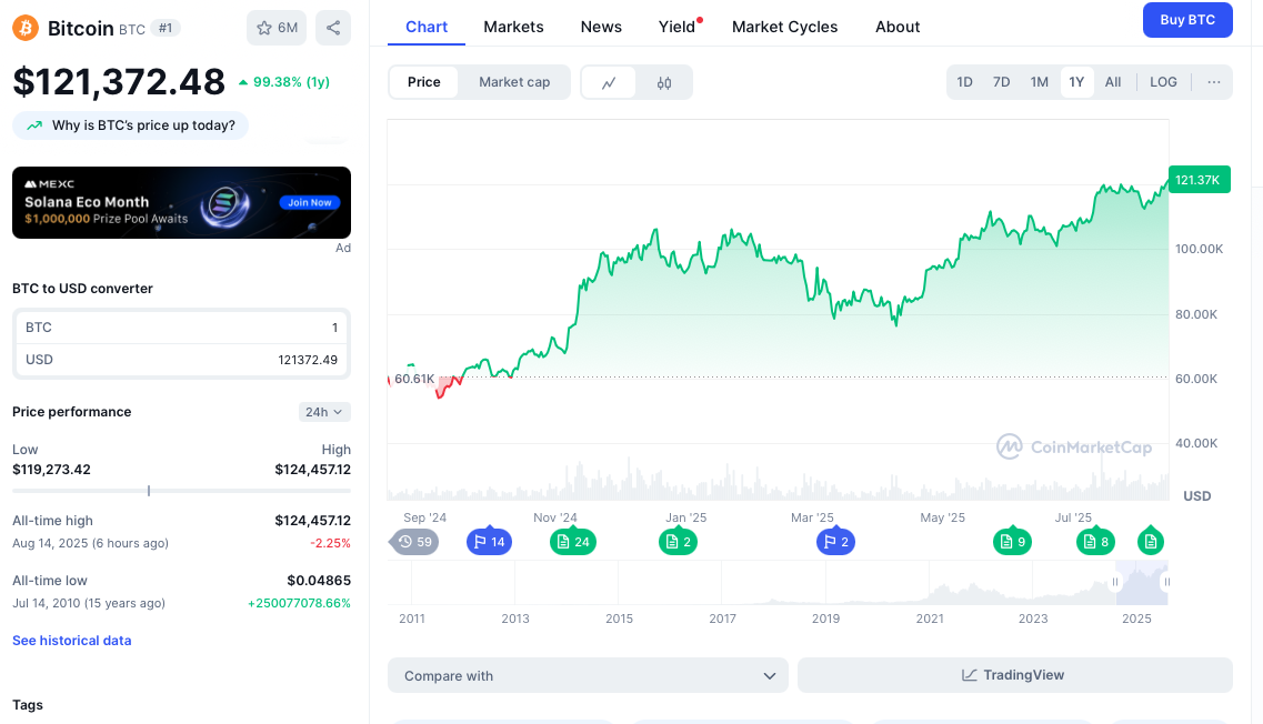 Bitcoin'den bir rekor daha: BTC fiyatı yeni zirvesini belirledi-1