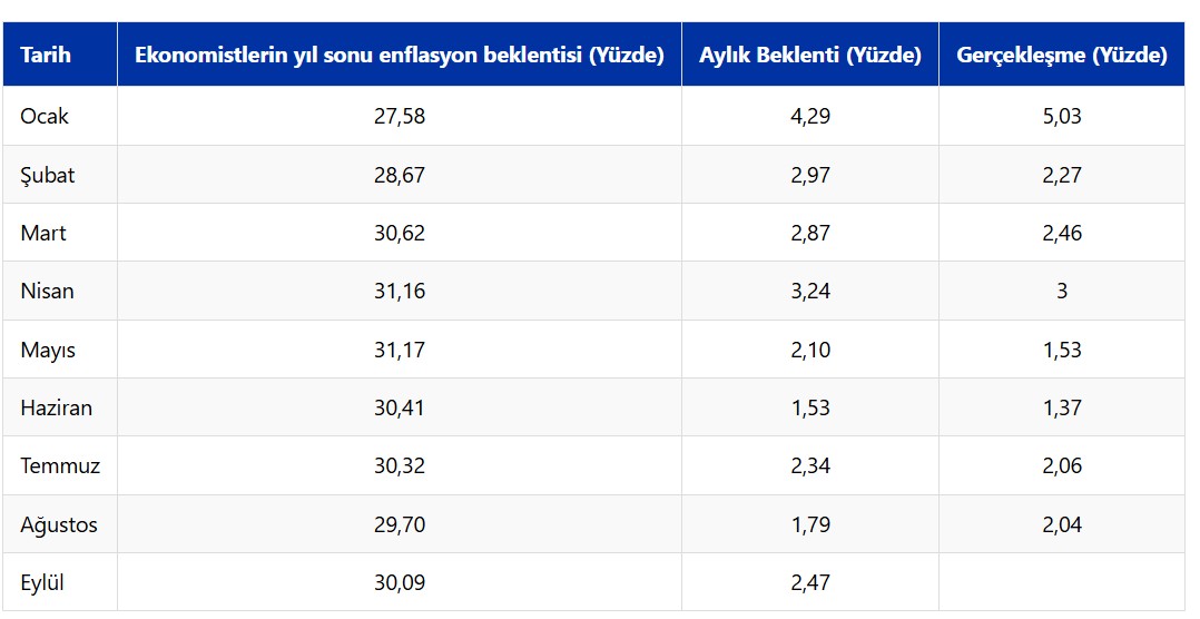 Anket sonucu: 26 ekonomistin Eylül ayı enflasyon tahmini belli oldu-1
