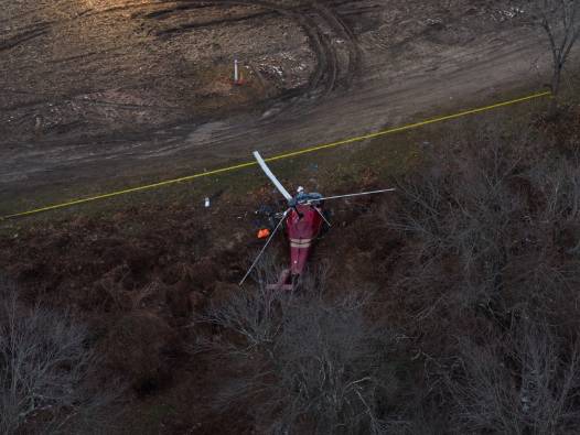 ABD'de iki helikopter havada çarpıştı