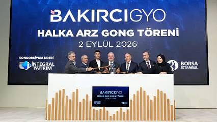 Borsa İstanbul'da gong Bakırcı GYO için çaldı