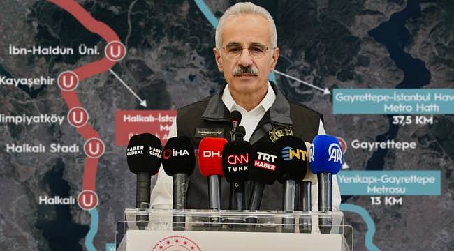"Halkalı-İstanbul Havalimanı arası seyahat süresi 30 dakikaya düşüyor"