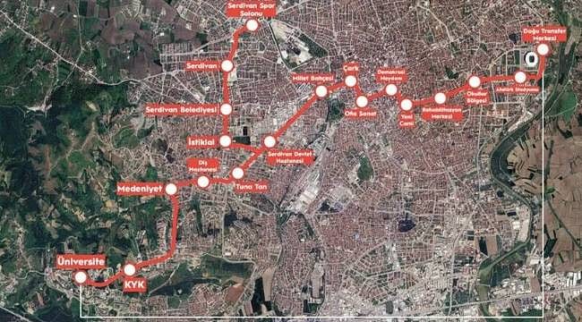 Sakarya'ya 15,2 kilometrelik yeni tramvay hattı geliyor