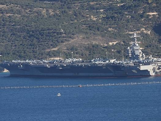 Pentagon paylaştı: Dev uçak gemisi Kızıldeniz’e giriş yaptı