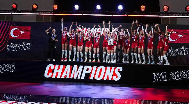 A Milli Kadın Voleybol Takımı, Milletler Ligi'nde şampiyon oldu