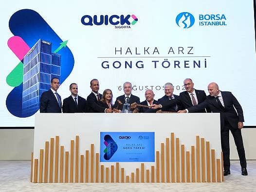Borsa İstanbul'da gong Quick Sigorta için çaldı