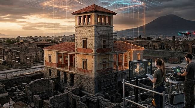 Küllerin altındaki lüks: Pompeii’nin kayıp mimarisi dijital arkeolojiyle diriliyor