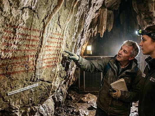 17 bin 100 yıllık gizem: Doğal oluşum sanılan işaretler Britanya'nın en eski mağara sanatı çıktı