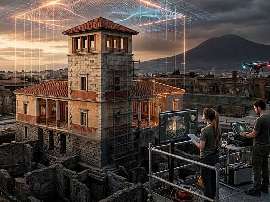 Küllerin altındaki lüks: Pompeii’nin kayıp mimarisi dijital arkeolojiyle diriliyor