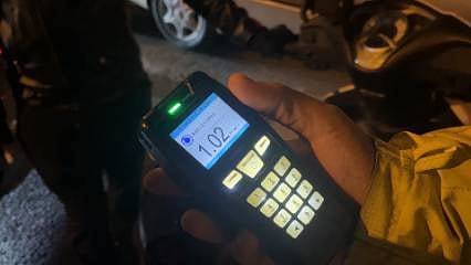 Alkollü motosiklet sürücüsüne 235 bin lira ceza kesildi: Ehliyeti iptal edildi