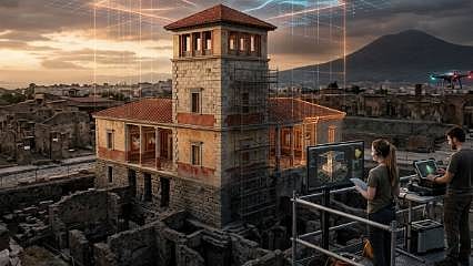 Küllerin altındaki lüks: Pompeii’nin kayıp mimarisi dijital arkeolojiyle diriliyor