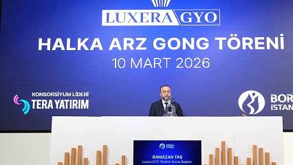 Borsa İstanbul'da gong Luxera GYO için çaldı
