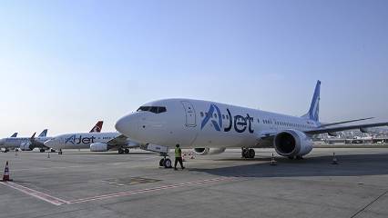 AJet’in 7’nci 'Boeing 737-8 MAX' uçağı İstanbul'da