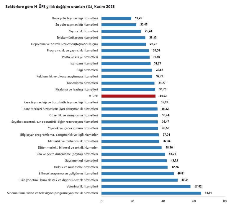 Kasım ayında hizmet üretici enflasyonu açıklandı-4