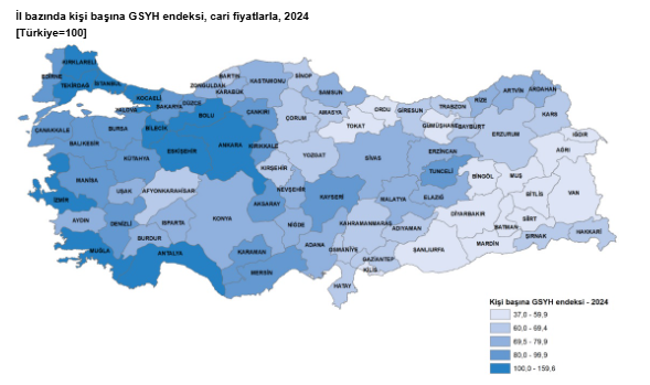 TÜİK açıkladı: 2024 yılında gayrisafi yurt içi hasıladan en yüksek payı hangi il aldı?-2