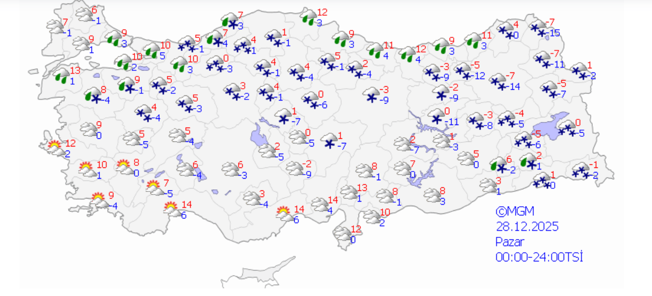 Dondurucu soğuklar geliyor: Hafta sonu yurt genelinde hava nasıl olacak?-2