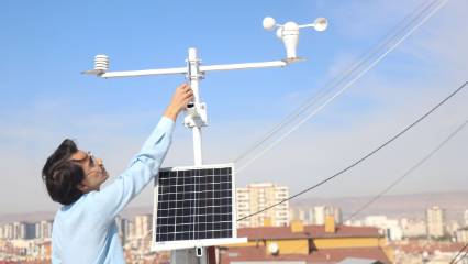 Üniversite öğrencisi hava durumunu saniyeler içinde ileten sistem geliştirdi