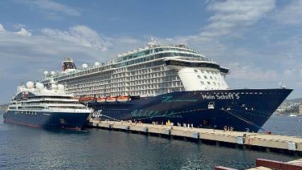 Bodrum'da kruvaziyer hareketliliği: İki gemiyle 2 binden fazla turist geldi