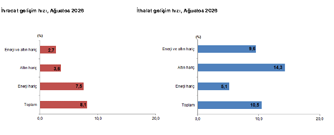 Dış ticarette ağustos tablosu: İthalat artışı öne çıktı-1