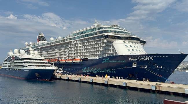 Bodrum'da kruvaziyer hareketliliği: İki gemiyle 2 binden fazla turist geldi
