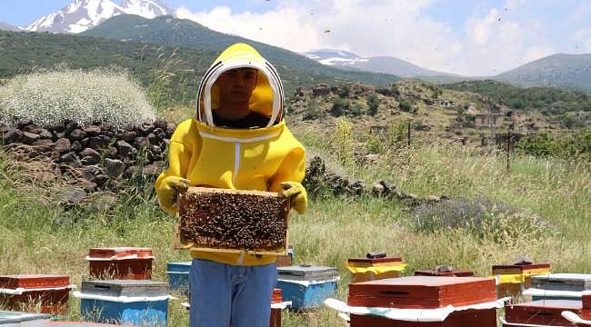 Terk edilen ata toprağına dönüş başarı getirdi: 7 kovanla başladı, hedefi 1 ton bal