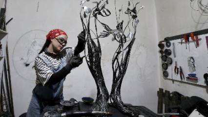 Detaylar: Metali sanata dönüştürüyor: Her eserin bir hikayesi var