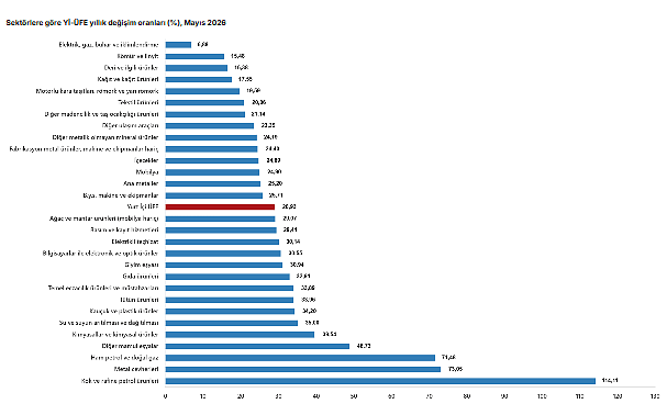Üretici enflasyonunda mayıs tablosu: Yıllık oran yüzde 28,93'e yükseldi-2