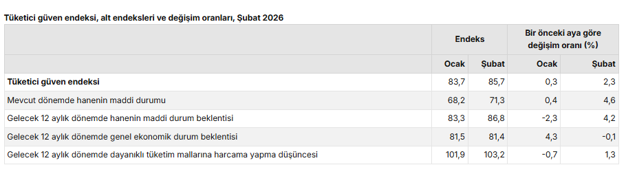 Şubat verileri belli oldu: Tüketici güveninde artış-2