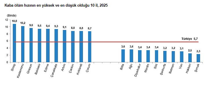 TÜİK açıkladı: Türkiye'de en çok ölüme neden olan hastalık hangisi?-2
