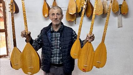 Atölyesi küçük, emeği büyük: 37 yıldır enstrüman üretiyor