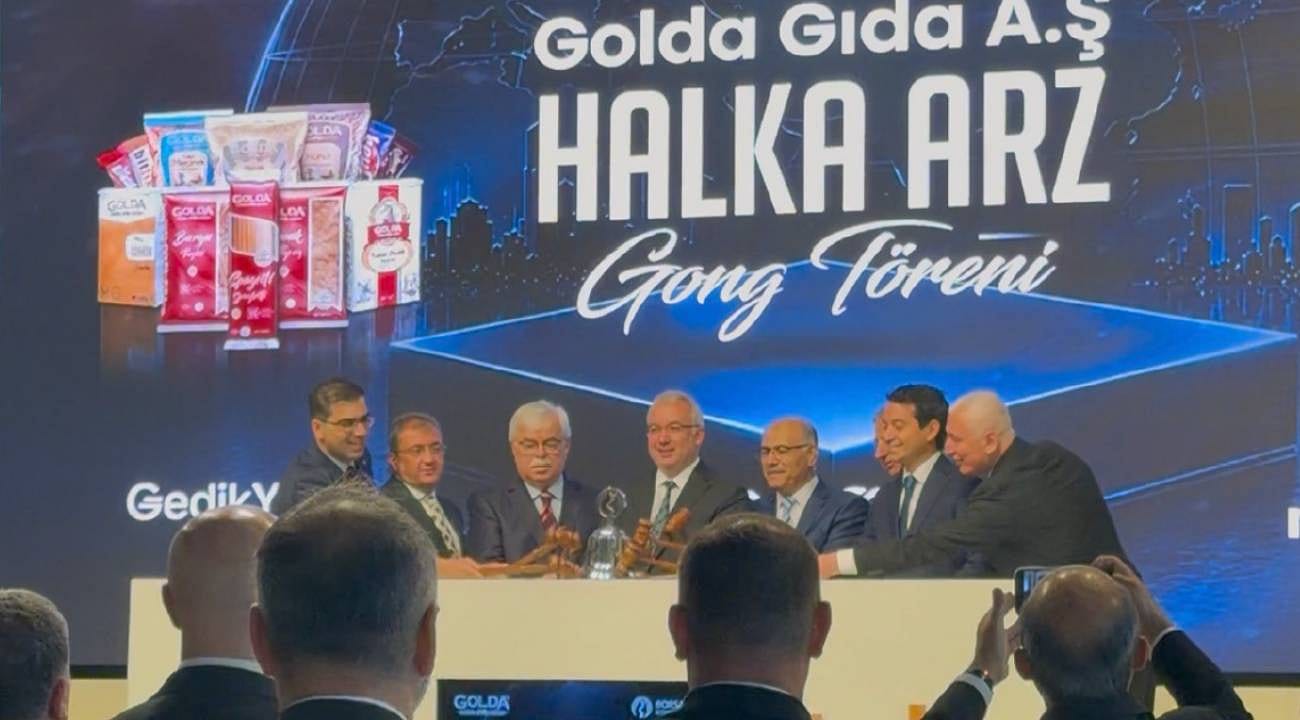 Golda Gıda 805 milyon TL büyüklüğünde halka arz gerçekleştirdi