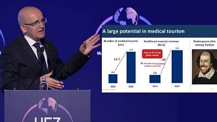 Detaylar: Bakan Şimşek'ten Shakespeare esprisi: UEZ'de gülümseten anlar