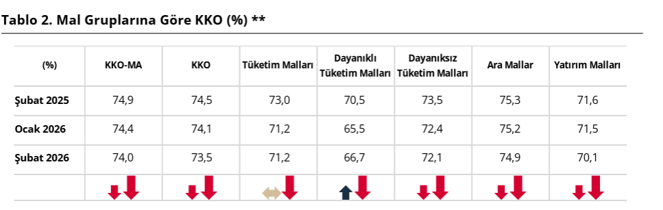 TCMB verileri duyurdu: Kapasite kullanım oranı Şubatta geriledi-3